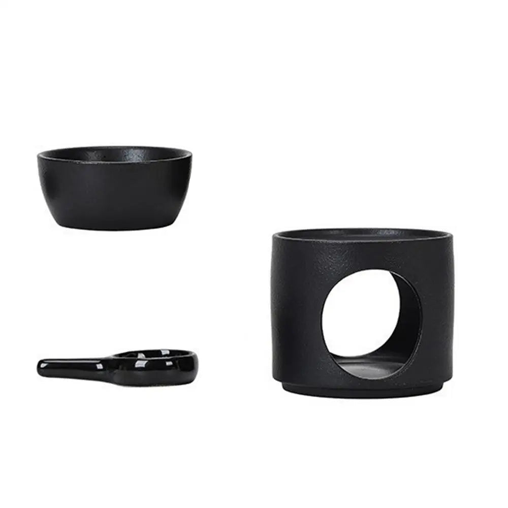 Ceramic Aroma Burner Essential Oil Lamp Hollowing Candle  Decoration