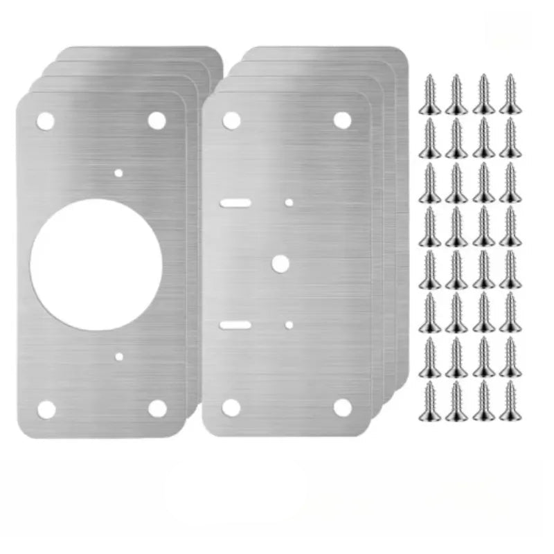 Cabinet Hinge Repair Plate Kit with Screw Furniture Drawer Tools