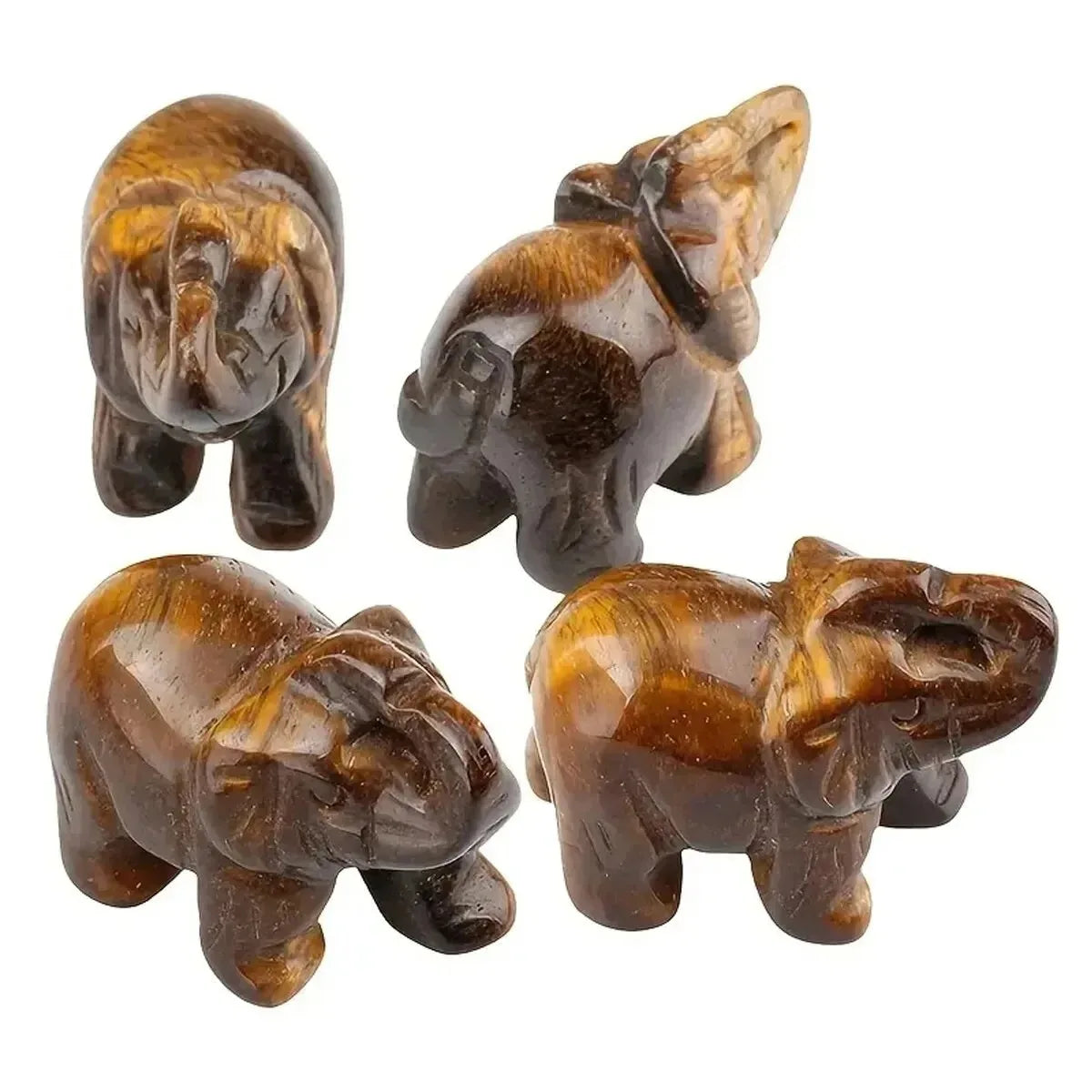 Green Aventurine Jade Ston Lucky Elephant Fortune