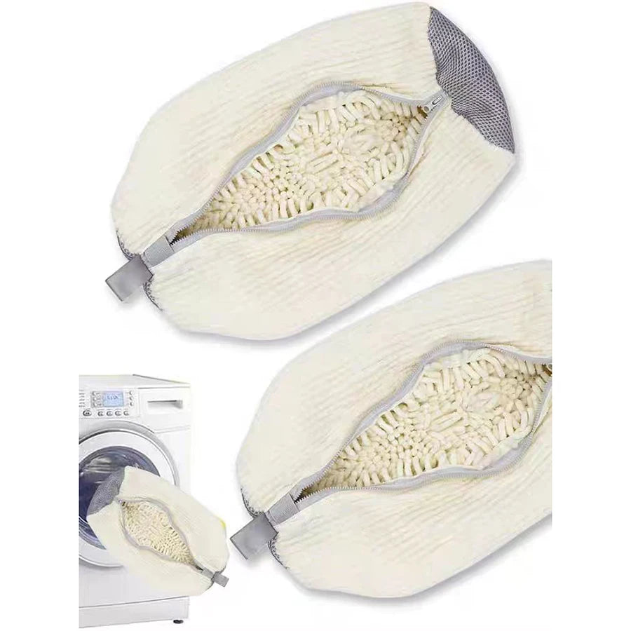 Fluffy Fiber 360 °   Surround Cleaning Shoe Washing Bag