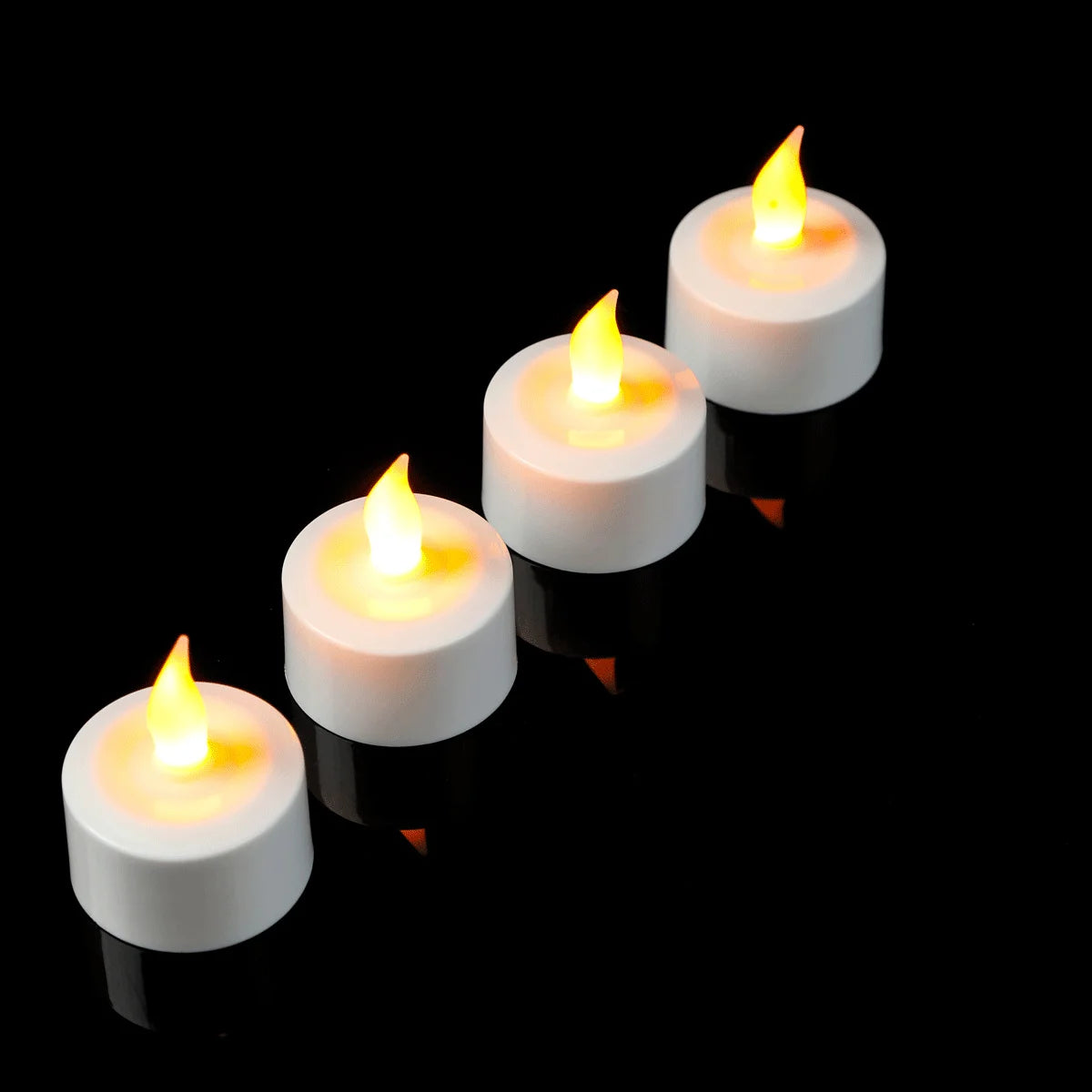 Pieces Yellow Light LED Candles With USB Charge Decorative