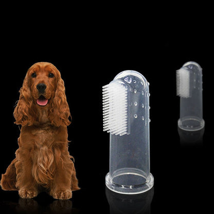 Pet Silicone Finger Cots Toothbrush Cats Dogs Brushing dog accessories Pet - enoughdream.com