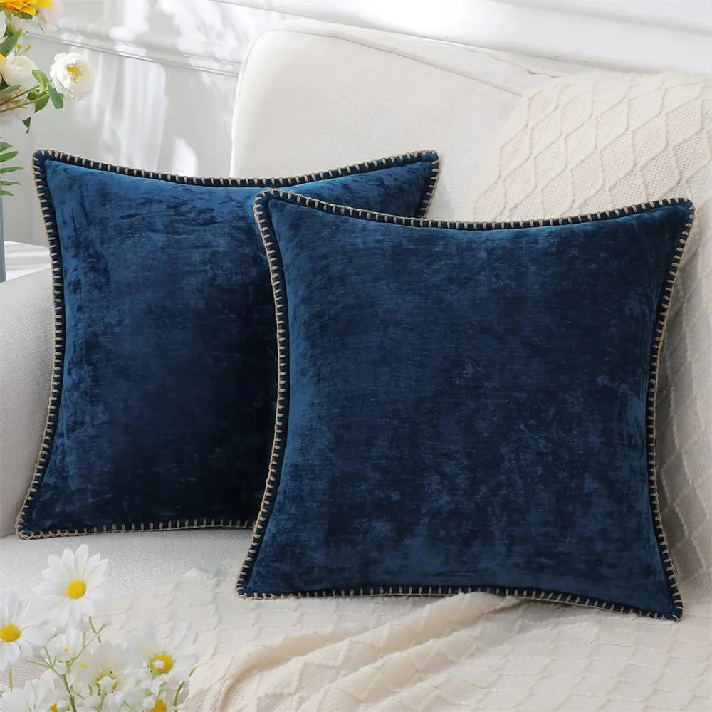Homaxy chenille cushion cover 50x50cm decorative velvet.