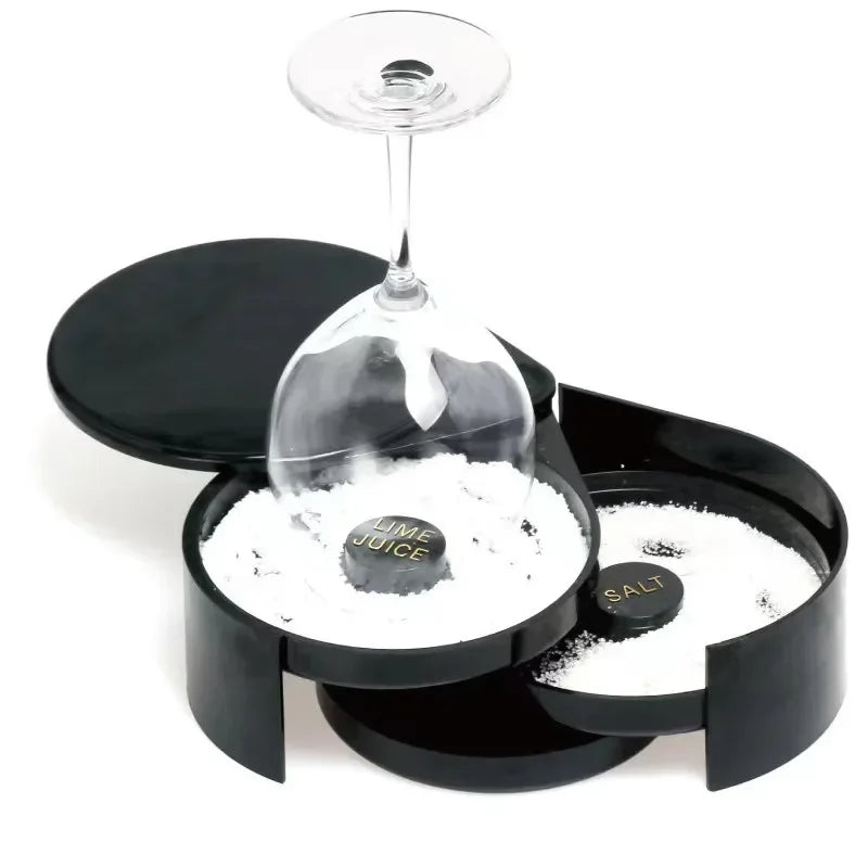 3-level rotating box for salt and sugar border, ideal for mixing with sugar and coquettes.