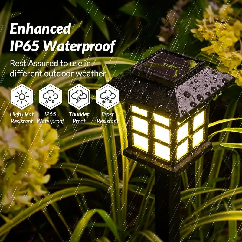 Pack Solar Pathway Light Outdoor Solar for Garden