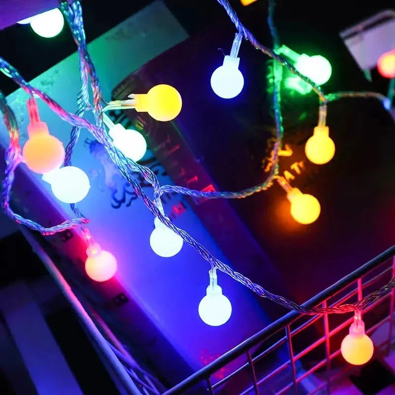 Garden Fairy Lights Christmas Decoration  Power Ball LED String