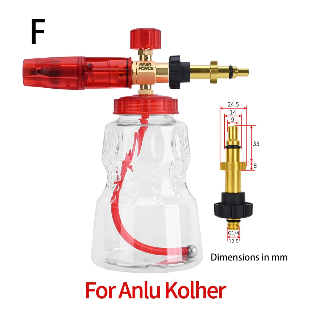 Foaming sprayer car wash