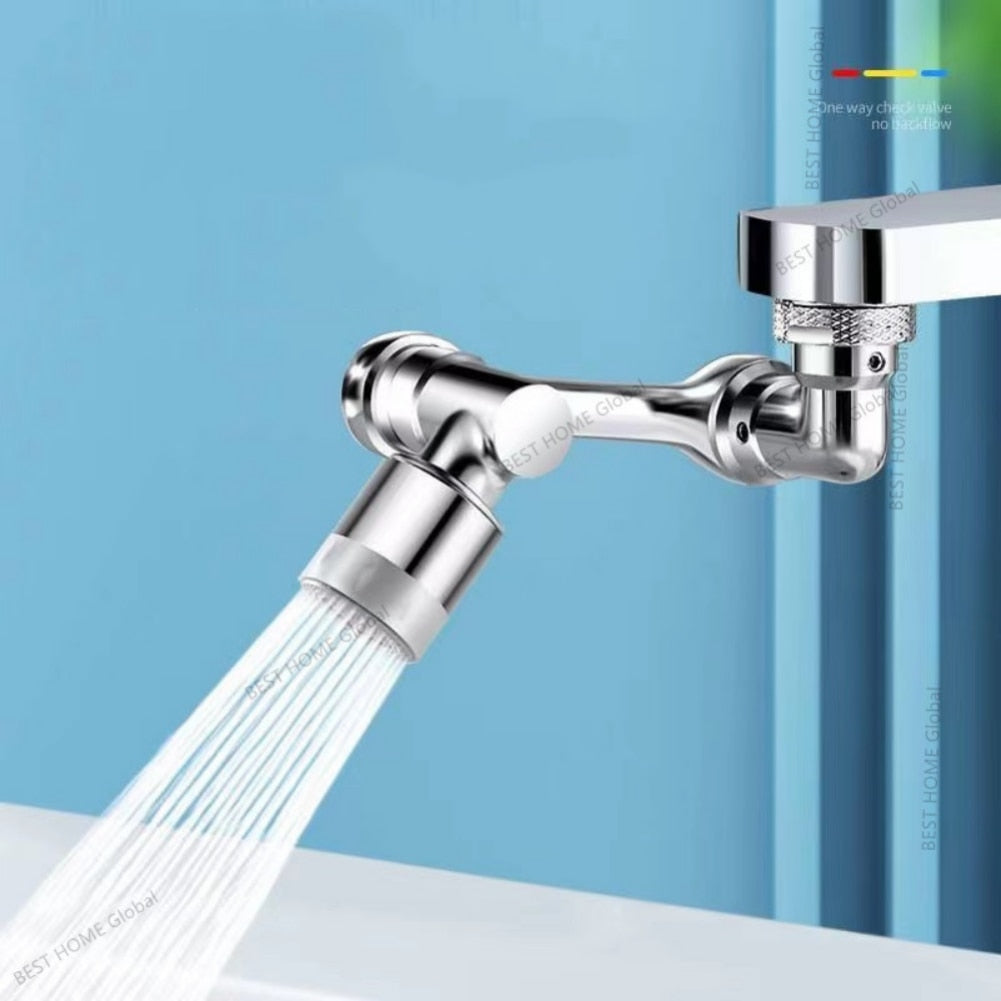 Black Universal 1080° Rotation Faucet Extender Plastic Dual Mode - enoughdream.com