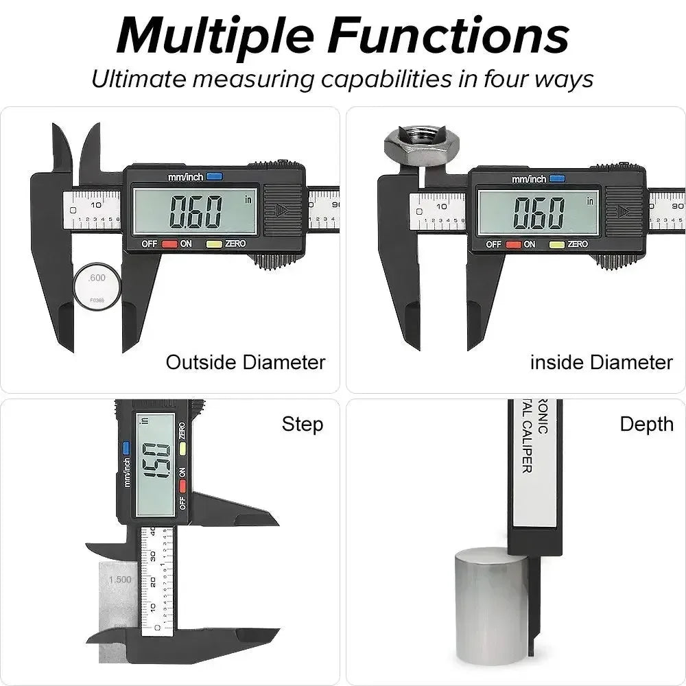 Electronic Digital Caliper Carbon Fiber Tool