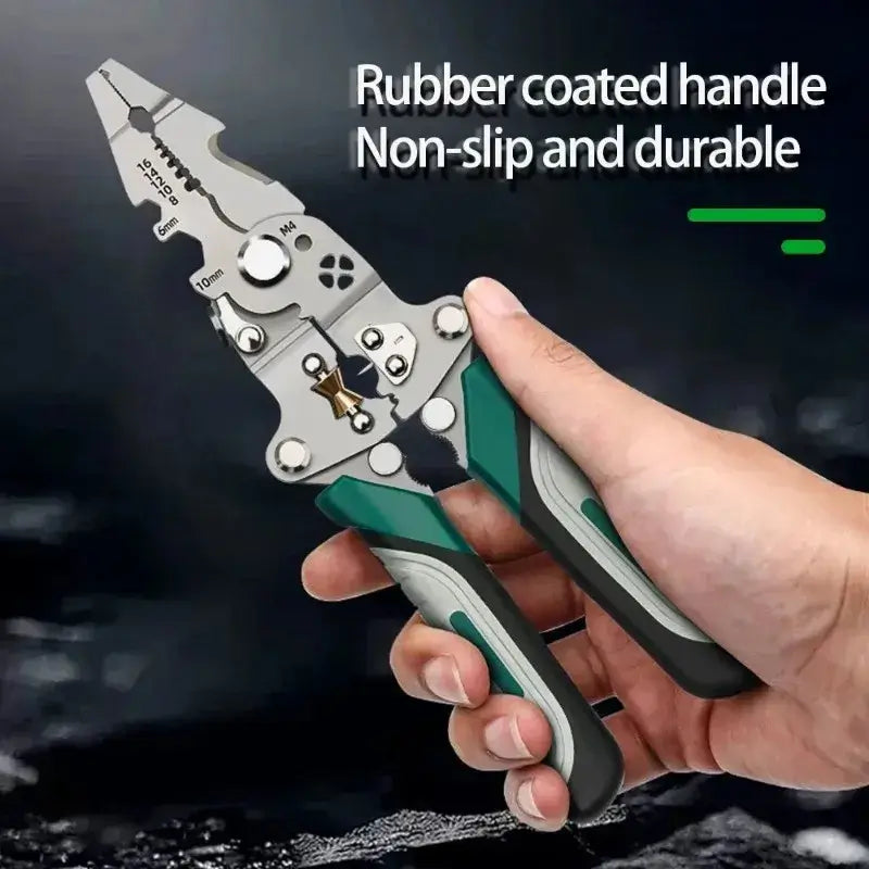 Multifunctional foldable wire stripper -  crimping pliers