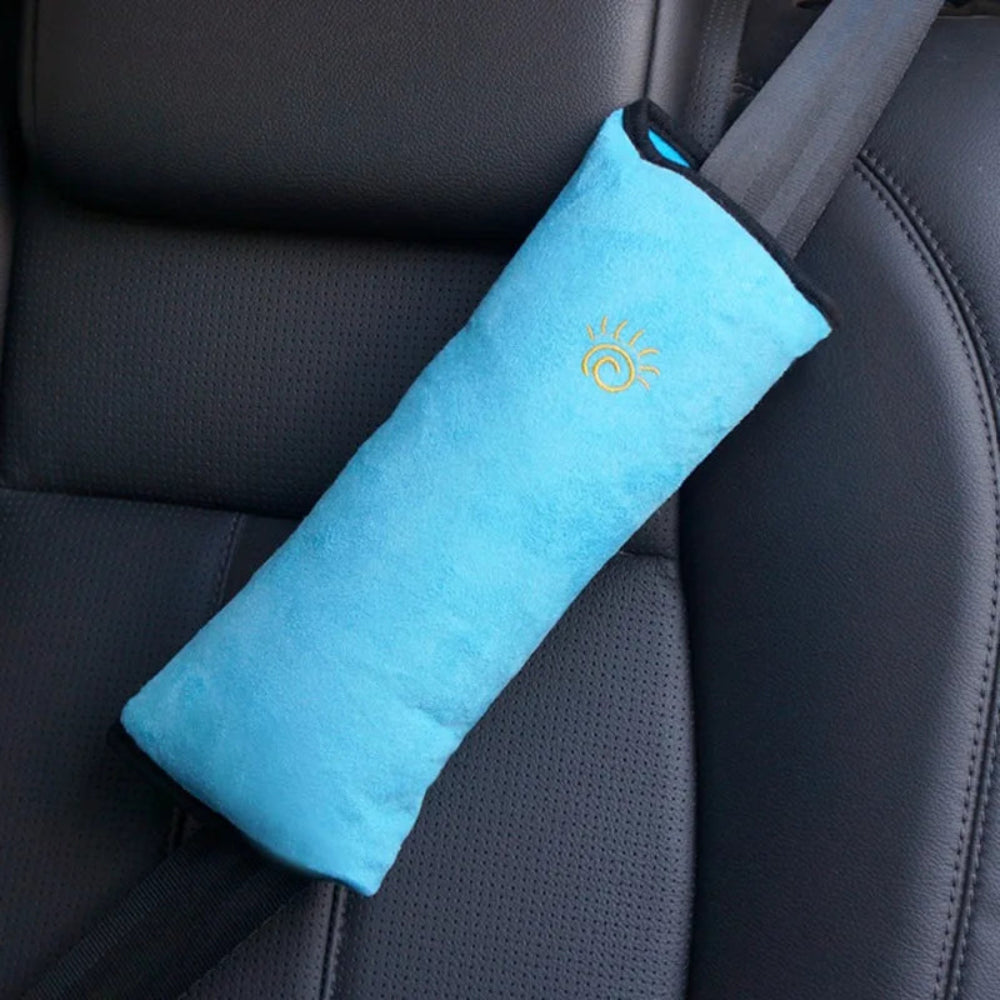 Seat Belt Cushion with Head Rest – Soft Support Pillow for Car Travel Comfort