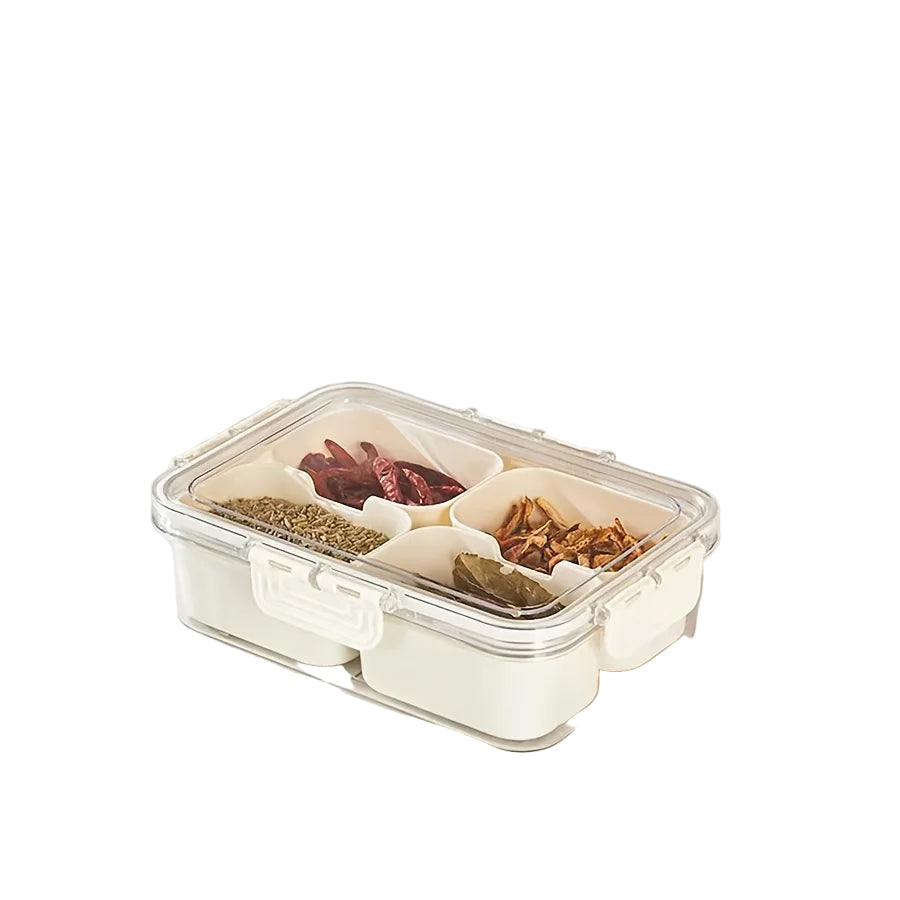 Lunch container with 4 or 8 compartments box for storing food in geladeira