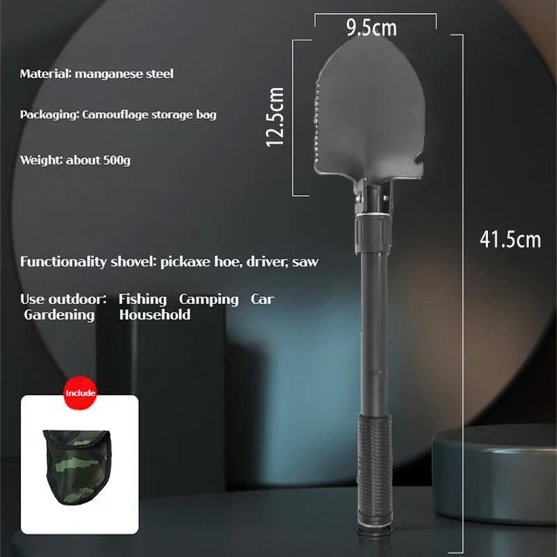 Outdoor Small Foldable Camping Shovel Tool Portable Shovel