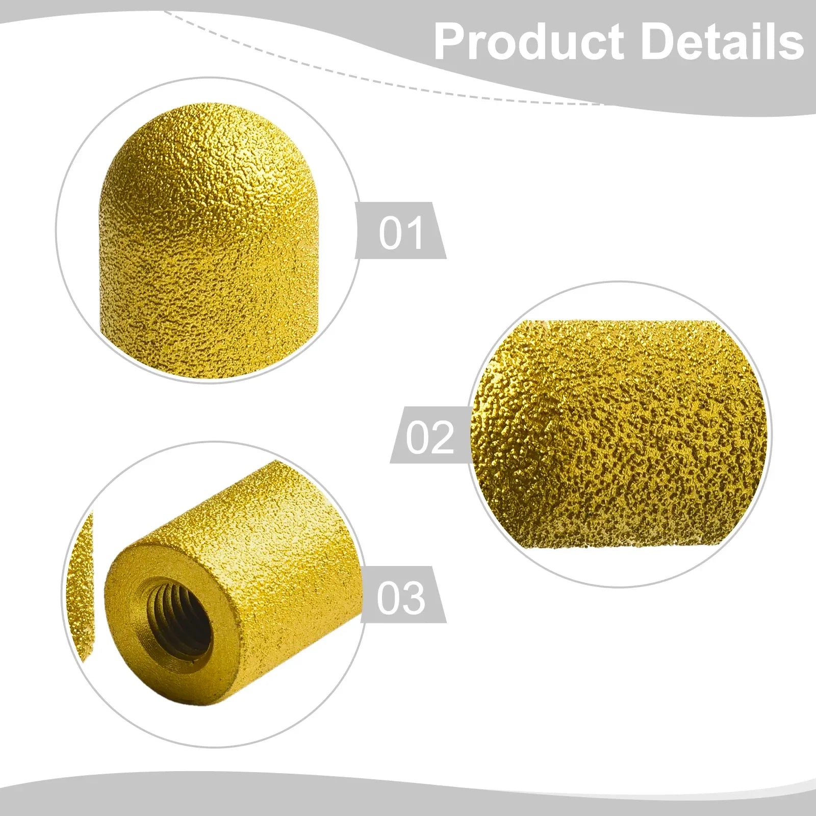 Diamond Brazed Grinding Wheel Finger Bit  Abrasive for  Quartz