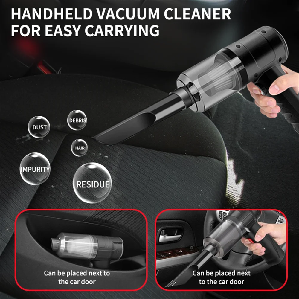 Small portable vacuum cleaner for various household dust uses.