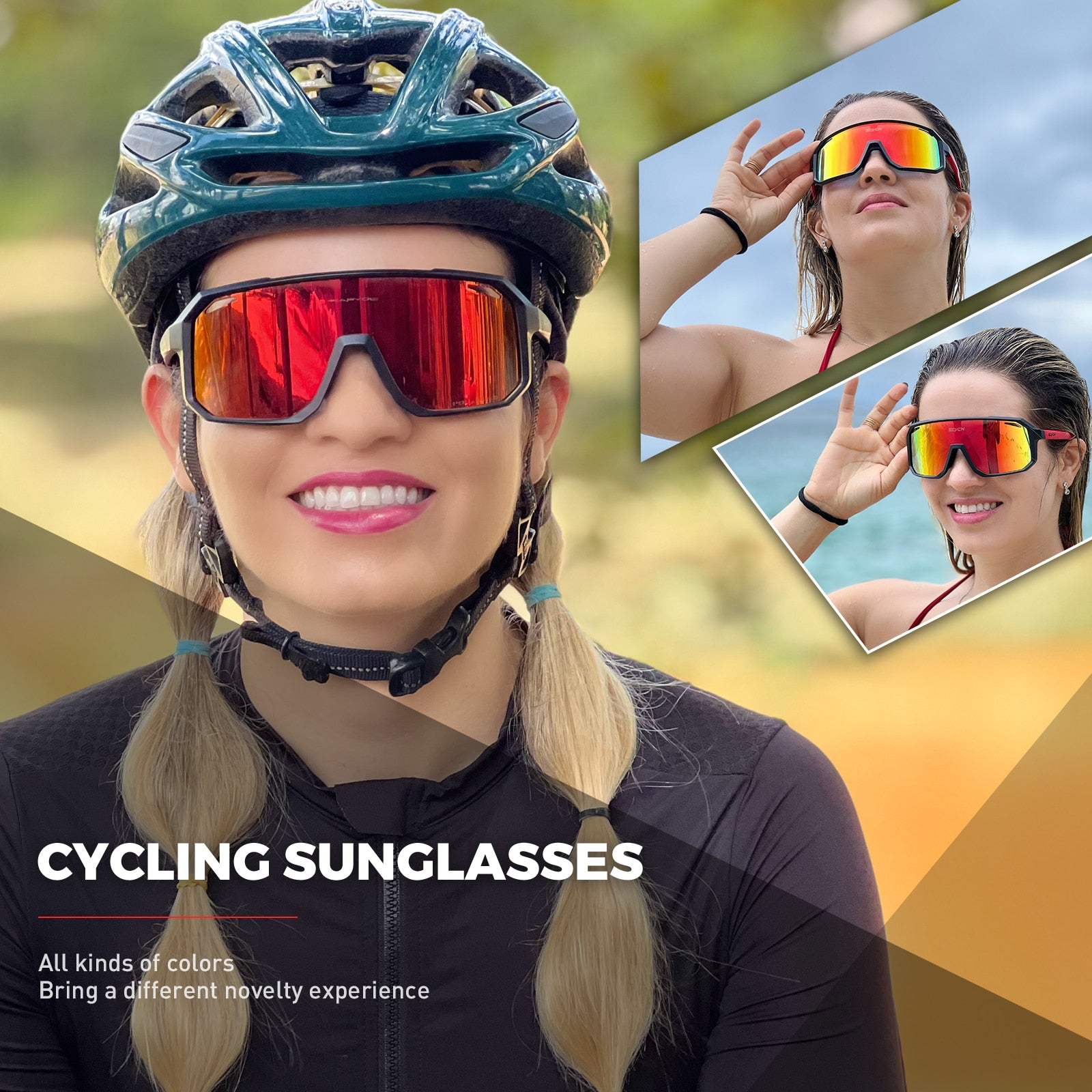 SCVCN Cycling Sunglasses Bike Mountain Driving Glasses Outdoor Sports - enoughdream.com