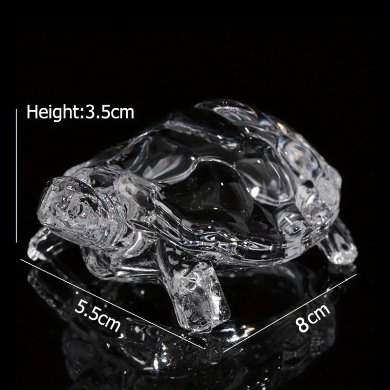 Crystal Turtle Figurine Miniature Tortoise Statue