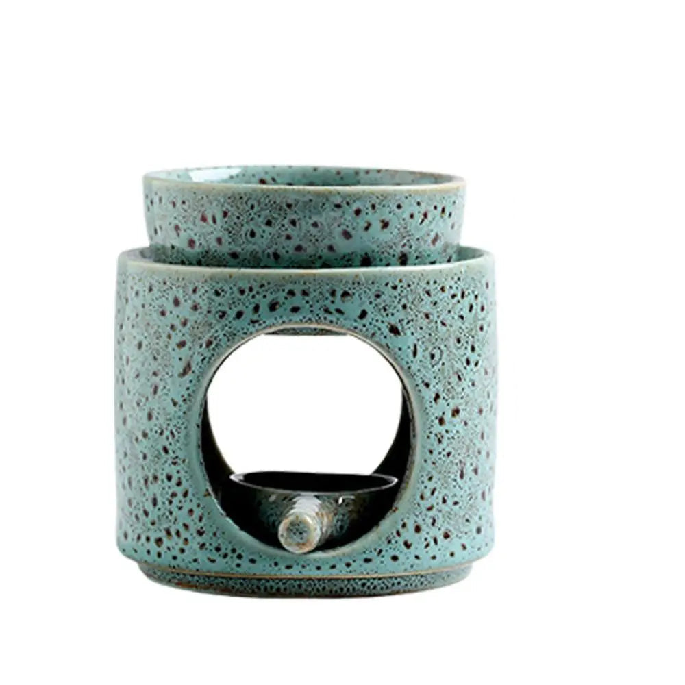 Ceramic Aroma Burner Essential Oil Lamp Hollowing Candle  Decoration