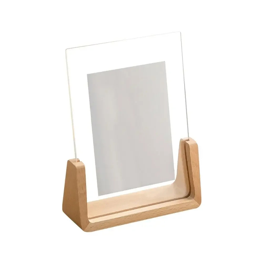Wooden frame for wedding photos office decoration.