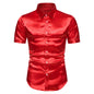 Men's Black Satin Luxury Dress Shirts 2023 - enoughdream.com