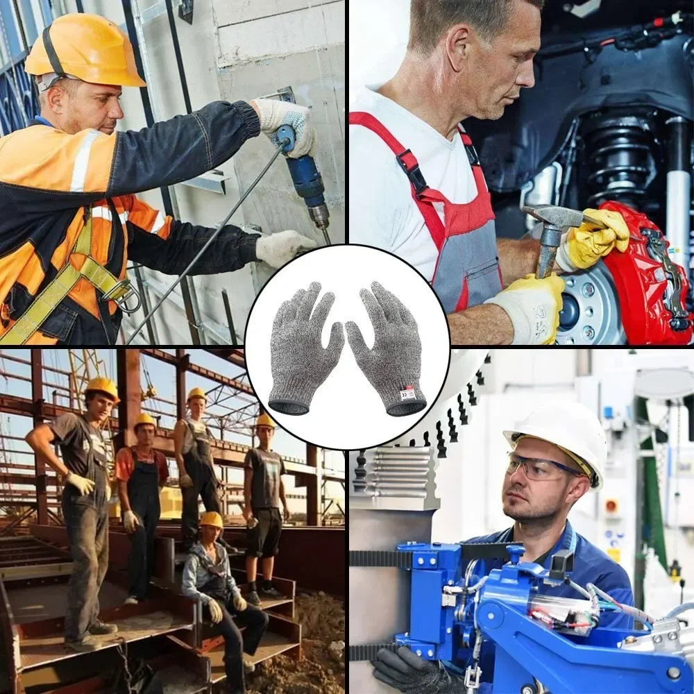 HPPE Protective Gloves for Glass Cutting, Scratch Resistance & Safety