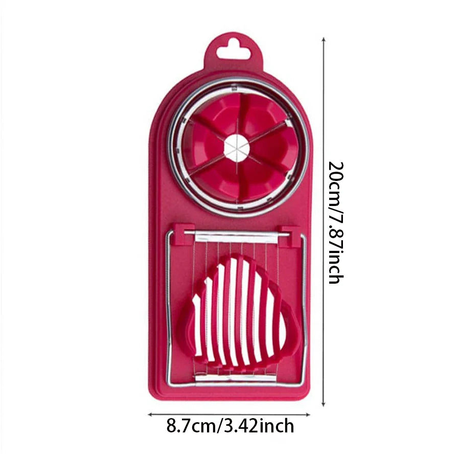 Multifunctional 2 in 1 slicer, fruit and egg cutter