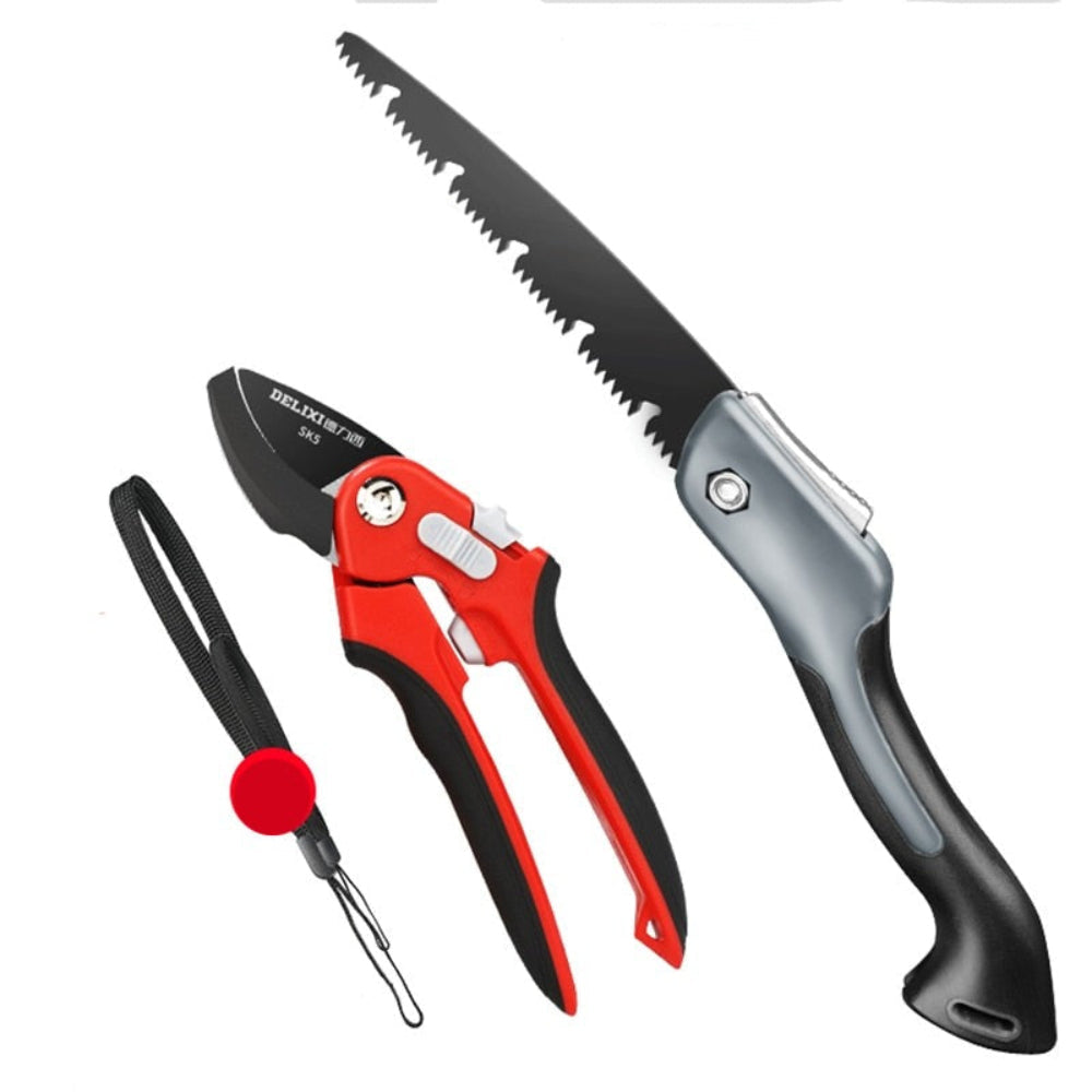 Professional-Grade Delixi SK-5 Steel Pruning Shears – Precision Garden & Fruit Tree Scissors