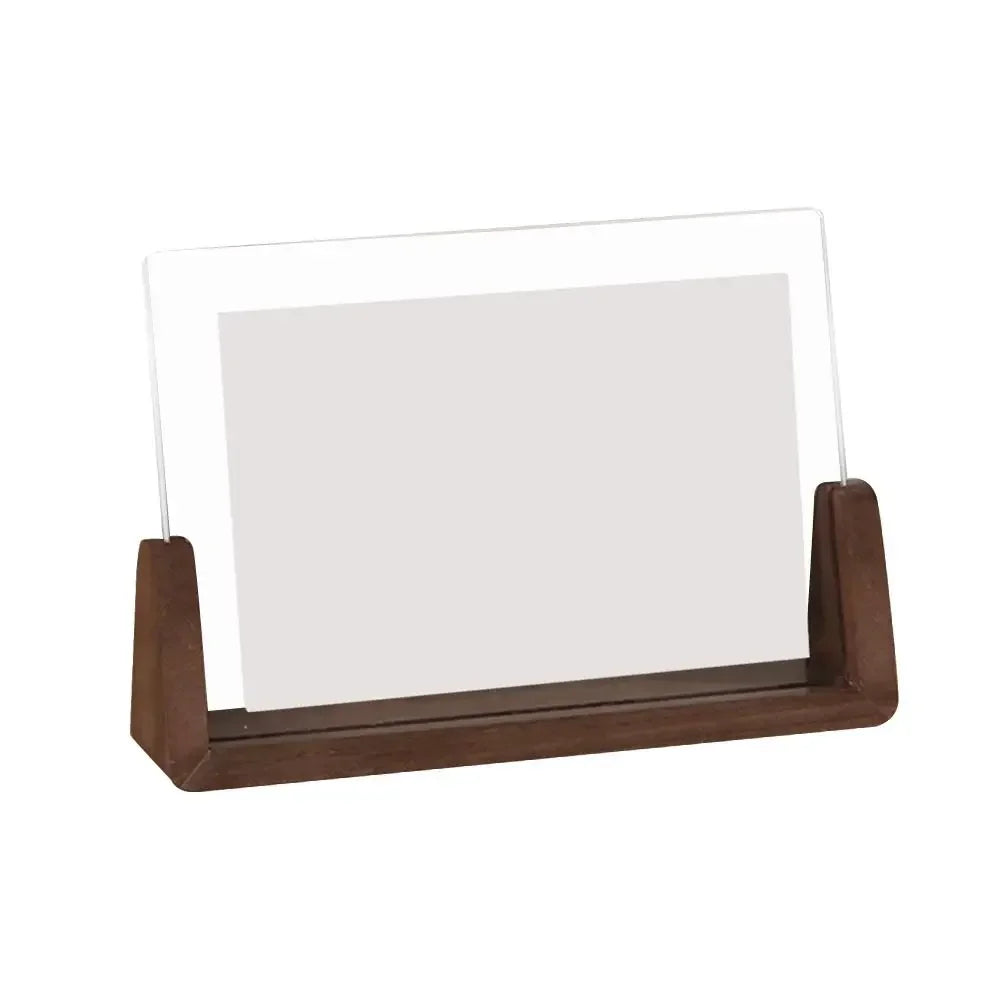 Wooden frame for wedding photos office decoration.
