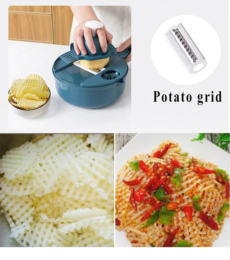 Vegetable Cutter Multi-Functional Potatoes Manually