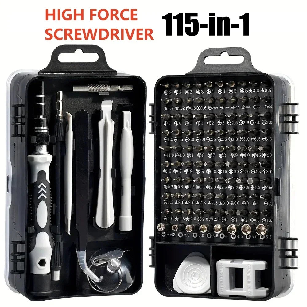 Set 115 in 1 Electronics Repair Tools  Nut Driver for Laptop Phone PC Maintenance