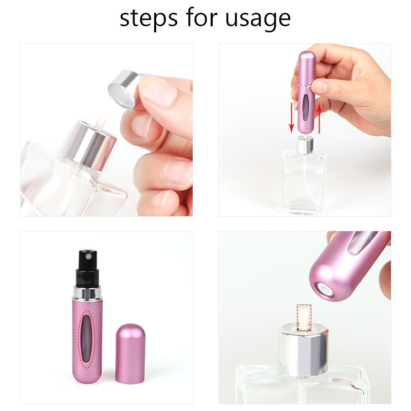 5ml Perfume Refill Bottle Portable Mini Refillable Spray - enoughdream.com