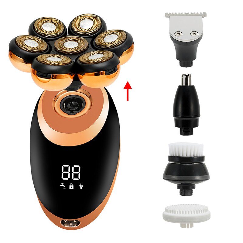 5 In 1 7D Rechargeable Bald Head Shavers Kit - enoughdream.com