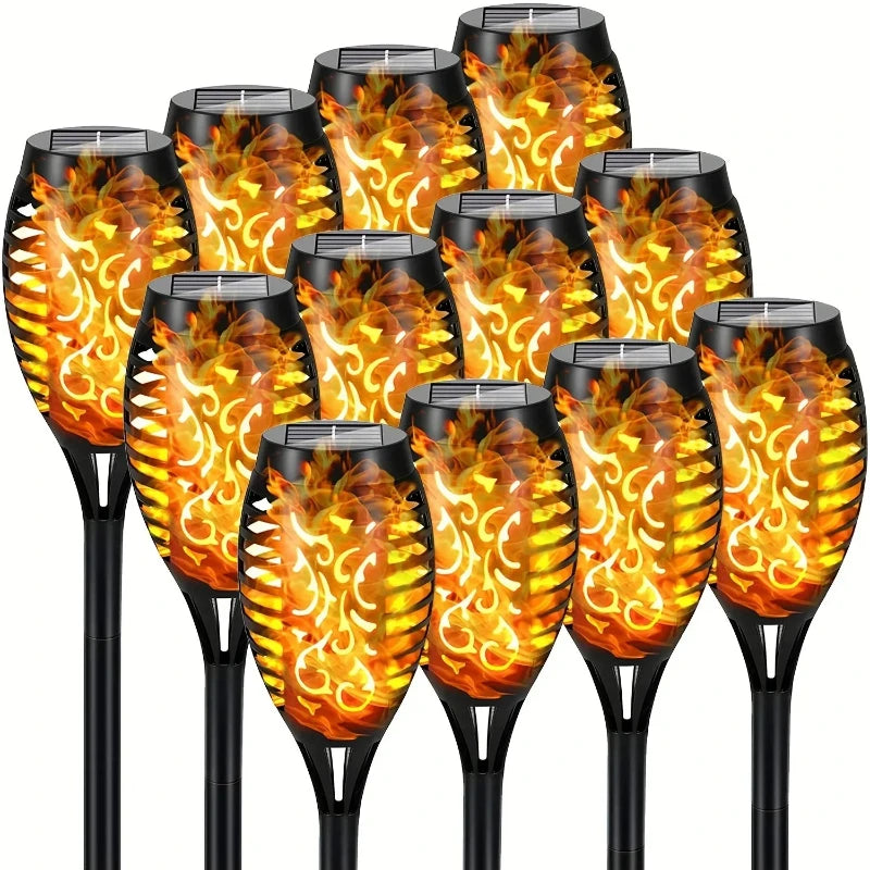 LED Solar Flame Light Outdoor Decorations