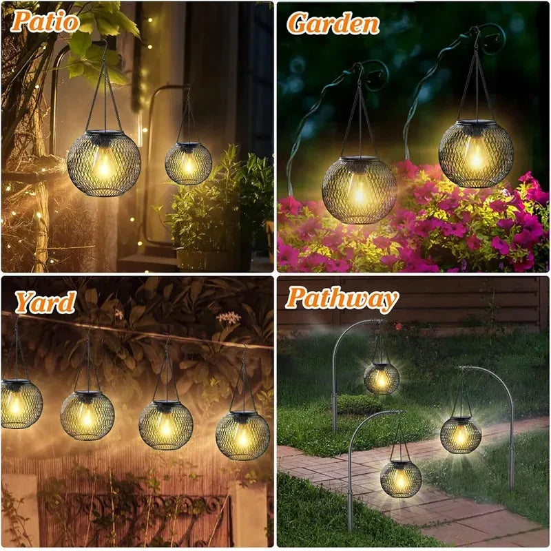 Solar Lantern Outdoor Solar Lights for Outside Decorative