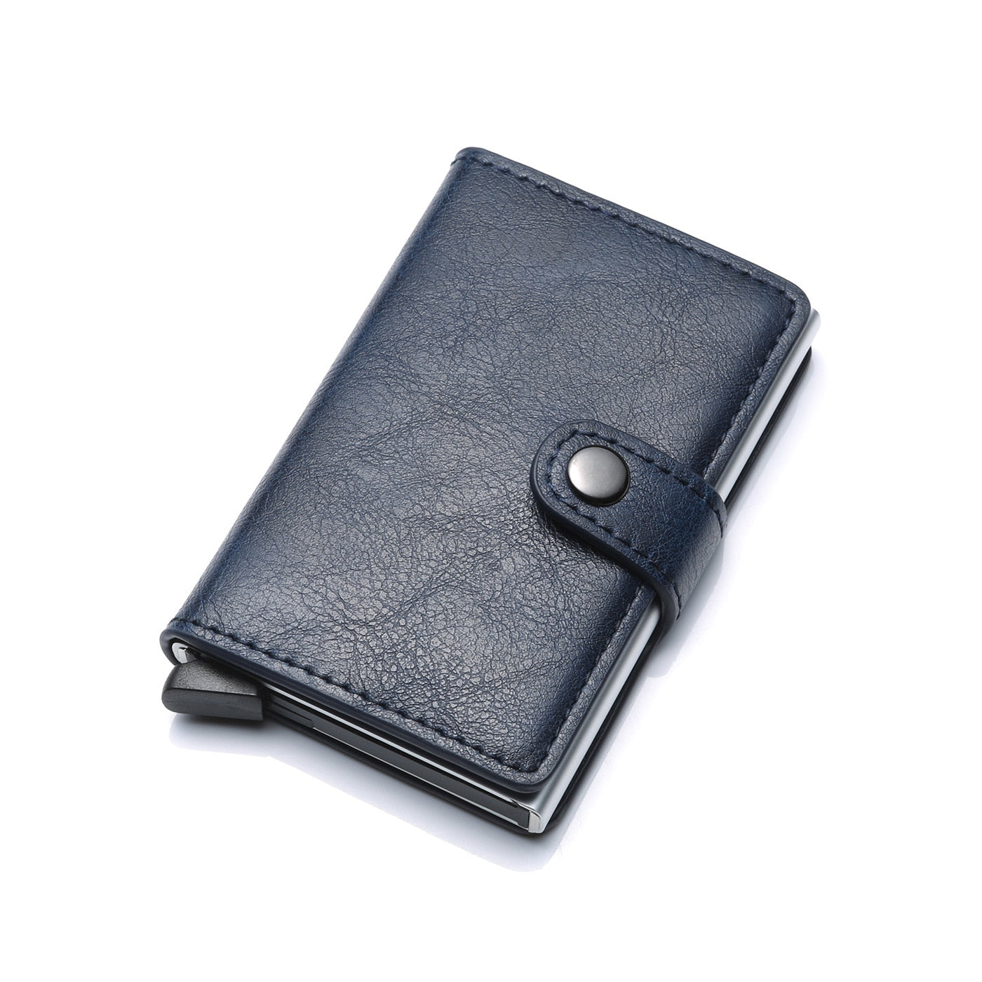 ID Credit Bank Card Holder Wallet Luxury Brand Men Anti Rfid Blocking Protected Magic Leather Slim Mini Small Money Wallets Case - enoughdream.com