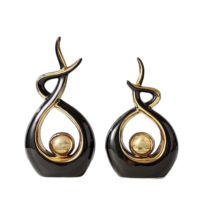 Nordic Home Decor Figurines for Interior -  Ceramics Decoration Accessories Statue