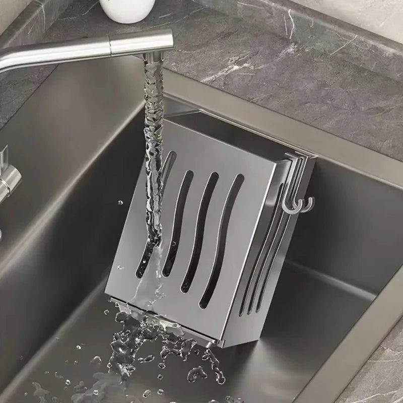 Kitchen utensil drainer spoons forks storage basket