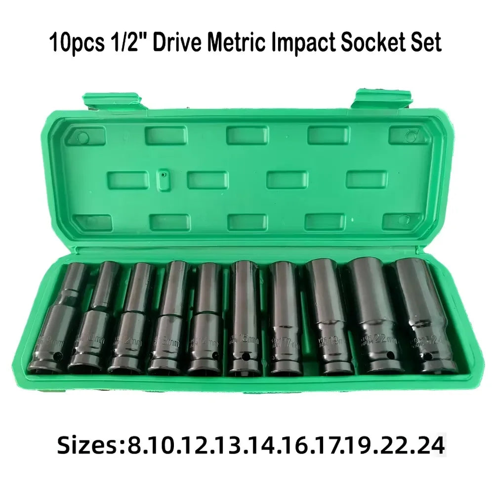 Drive Deep Socket Set Wrench for Air Pneumatic Repair Tools