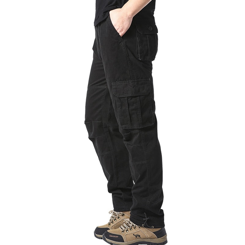 Large Pocket Loose Overalls Men's Outdoor Sports Jogging Military Tactical - enoughdream.com