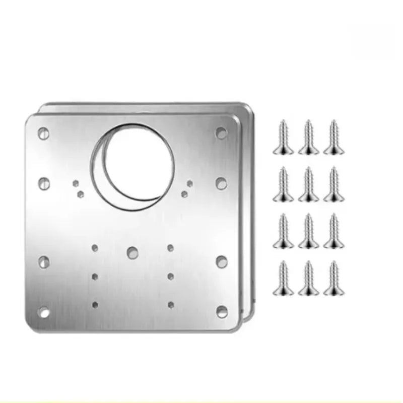 Cabinet Hinge Repair Plate Kit with Screw Furniture Drawer Tools