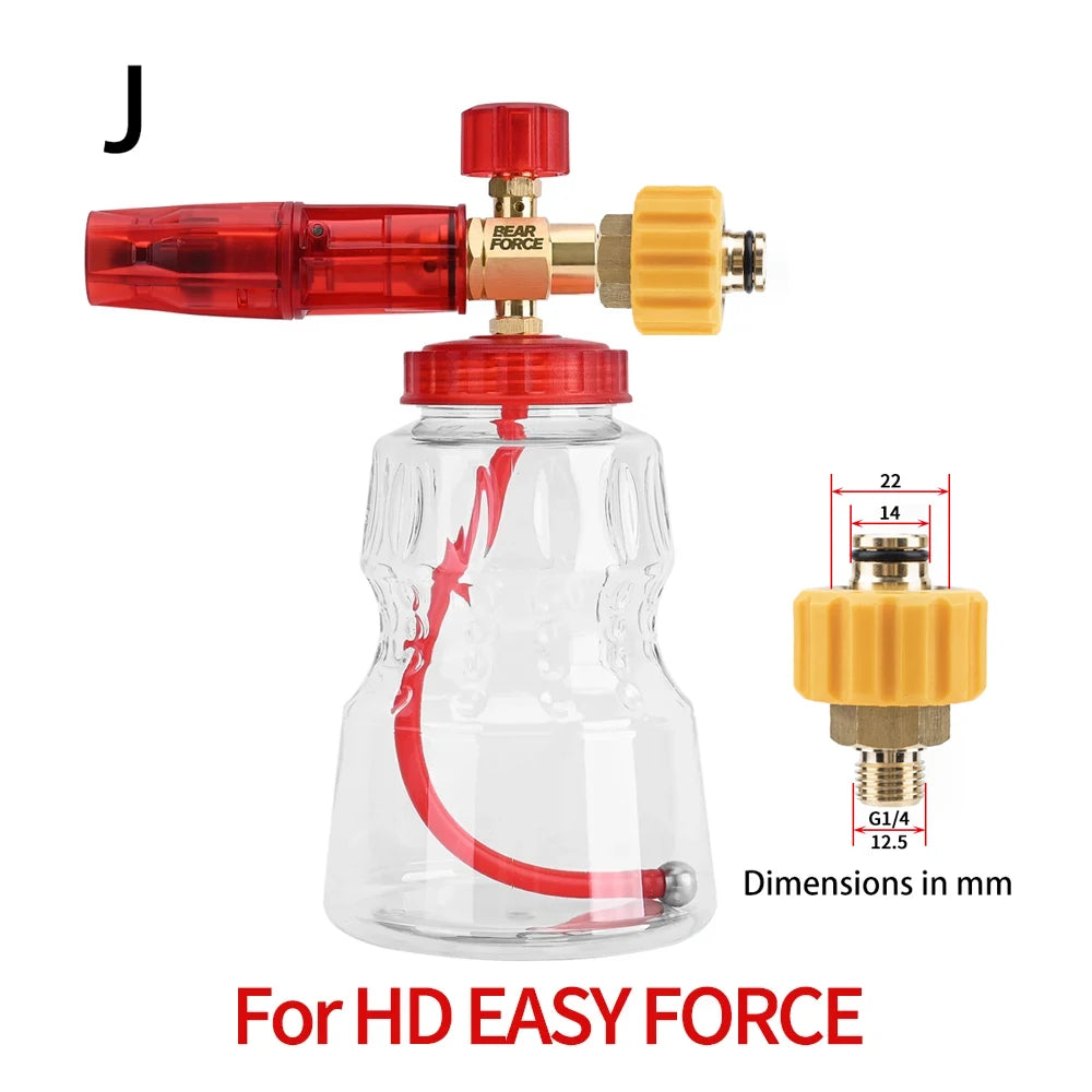 Foaming sprayer car wash