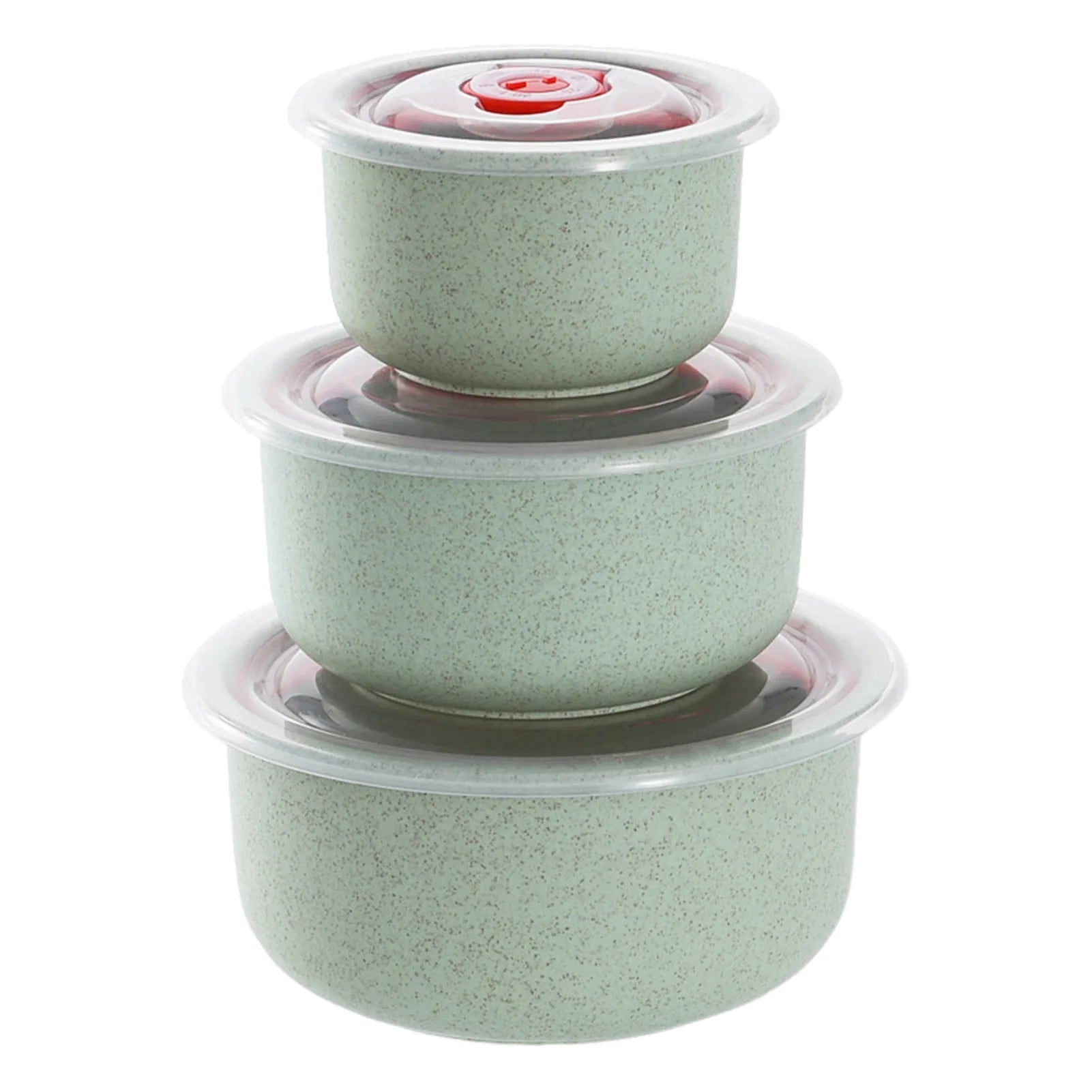 Set of 3 containers for storing food suitable for microwaves ideal for preparing snacks and travel