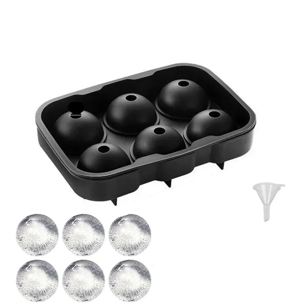 Square Gelo Shape with Tampa, 4/6/8 Cavities for Uísque, Coquetel e Café