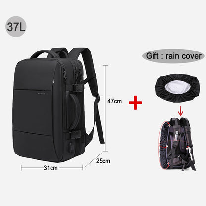 Travel Backpack Men Business Aesthetic Backpack School Expandable USB - enoughdream.com