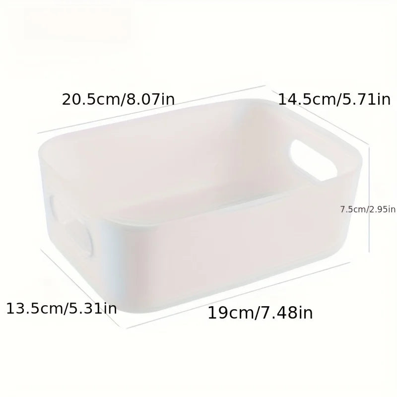 Set of rectangular plastic empilháveis organizing boxes durable and reusable ideal for kitchen bathroom and bedrooms