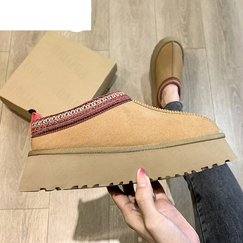 Chelsea Ankle Snow Boots Women Winter 2023 New Brand Fur Short Plush - enoughdream.com