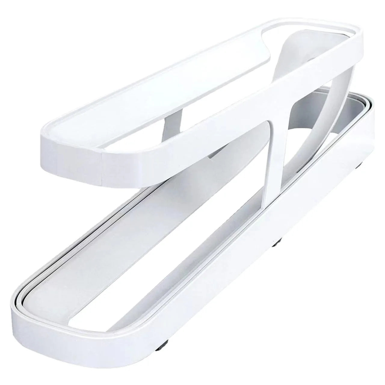 Double Layer Rolling Egg Dispenser Refrigerator Egg Storage