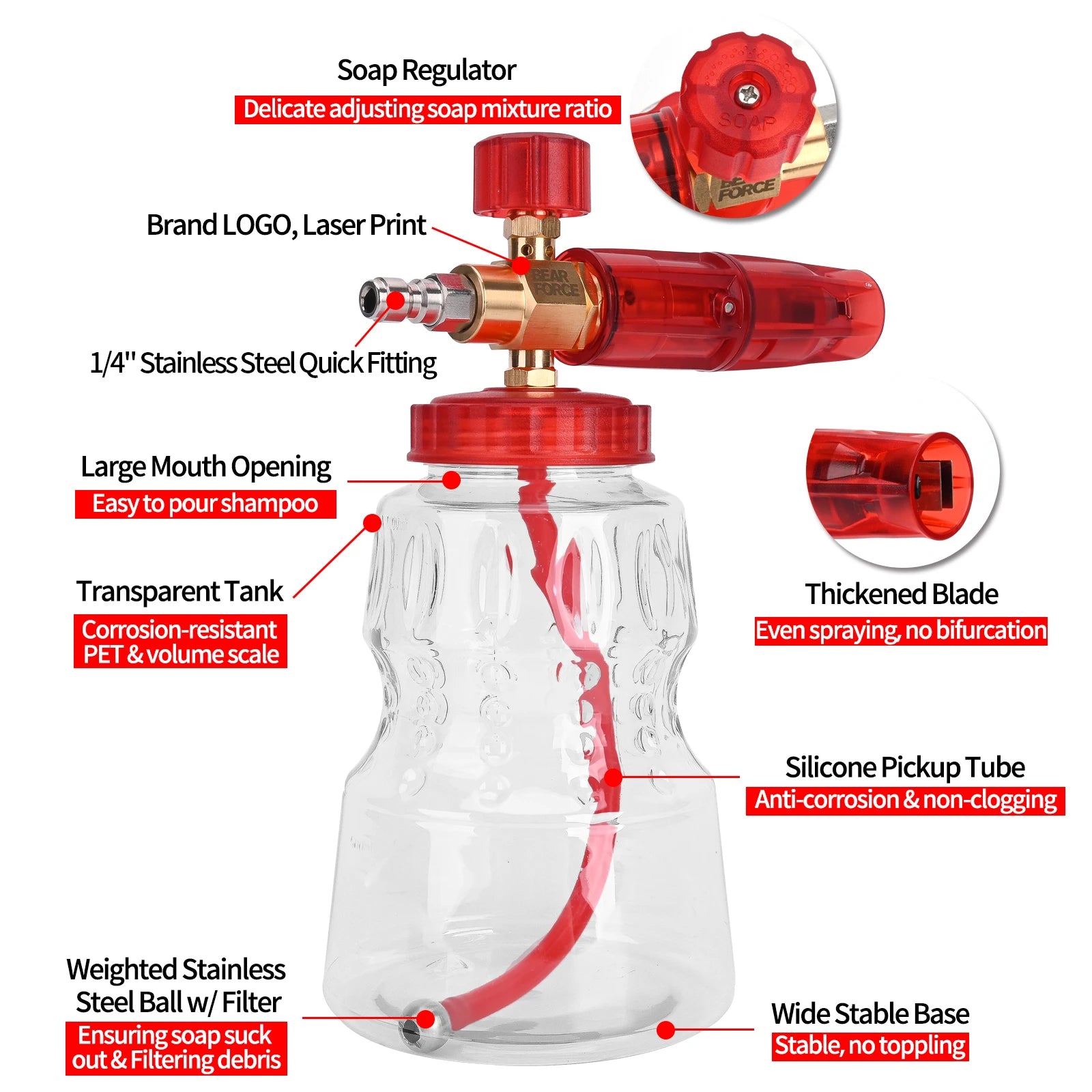 Foaming sprayer car wash