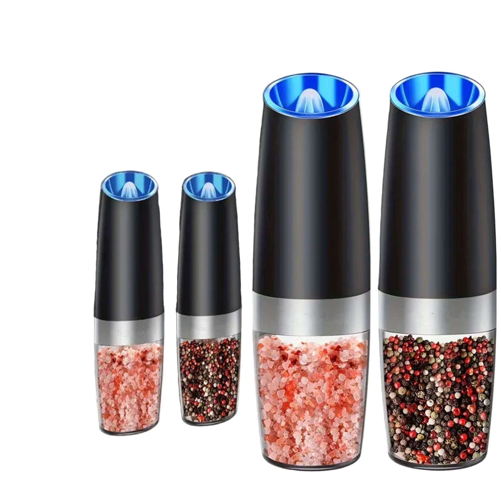 Gravity Electric Salt And Pepper Mill - Tilt To Grind Automatically Battery Powered