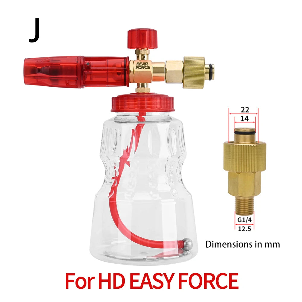 Foaming sprayer car wash